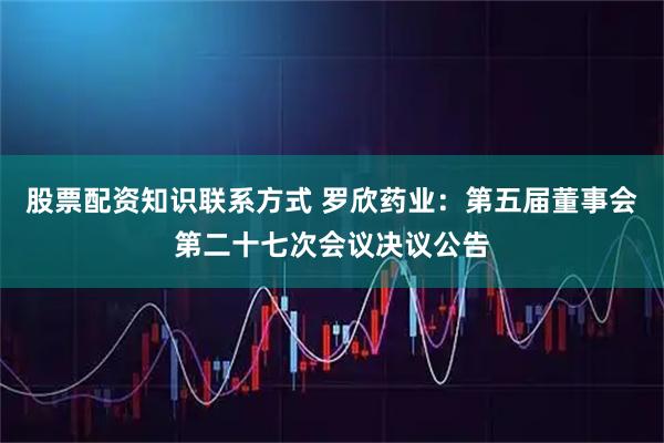 股票配资知识联系方式 罗欣药业：第五届董事会第二十七次会议决议公告